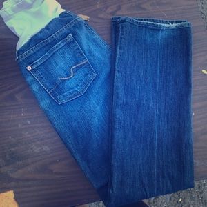 Seven for all mankind maternity jeans