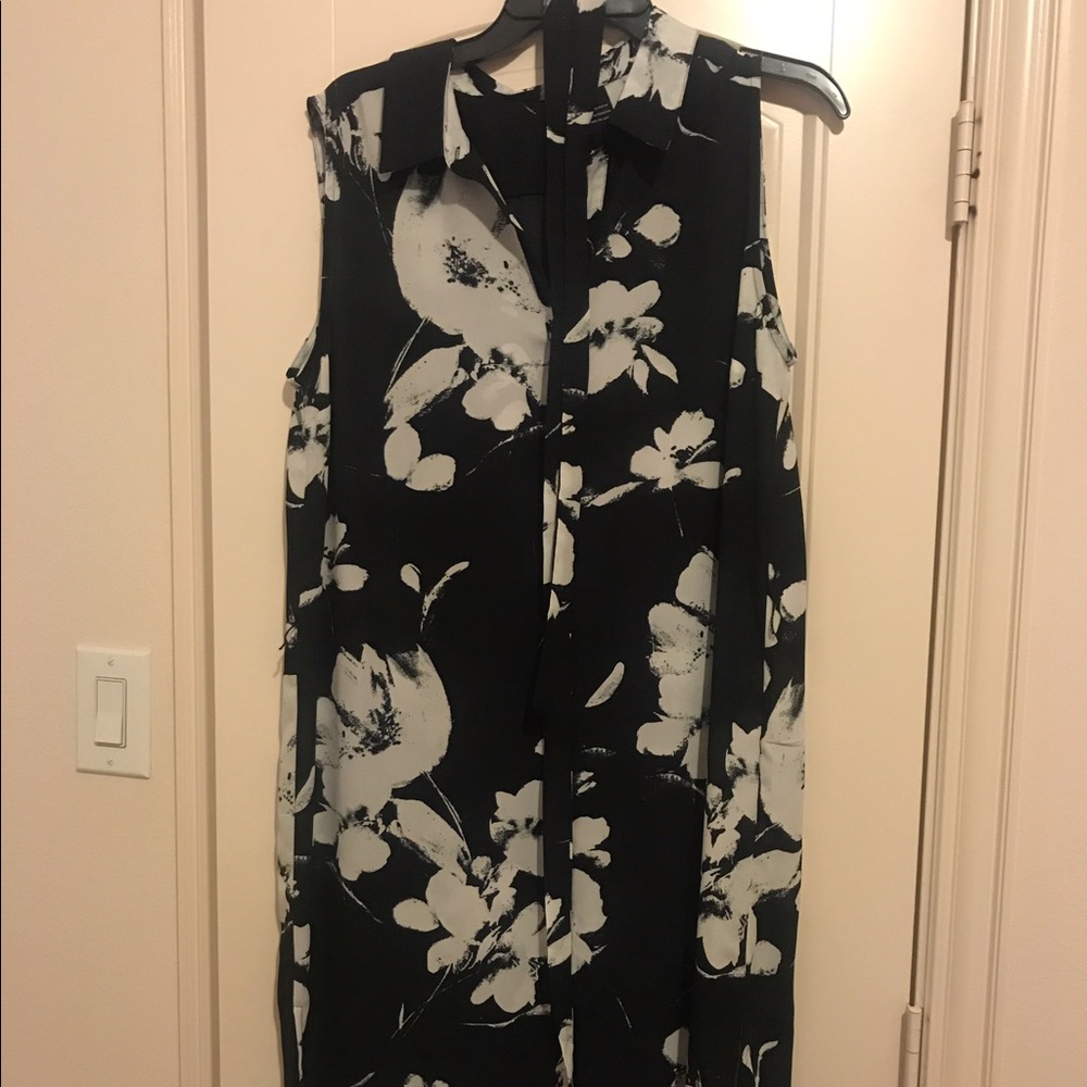 Black floral dress