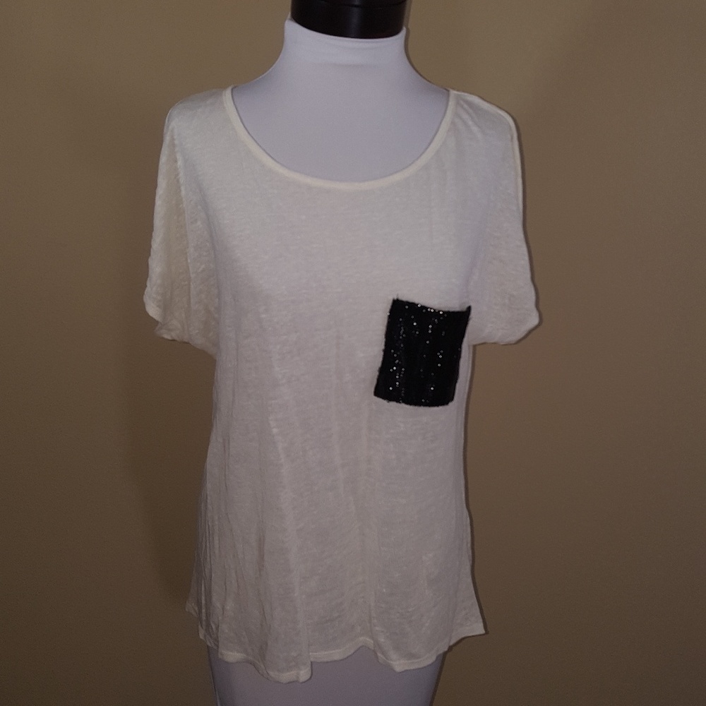 PJK Patterson J Kincaid blouse size medium linen