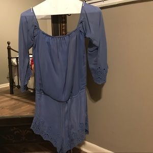 Off-the-shoulder romper