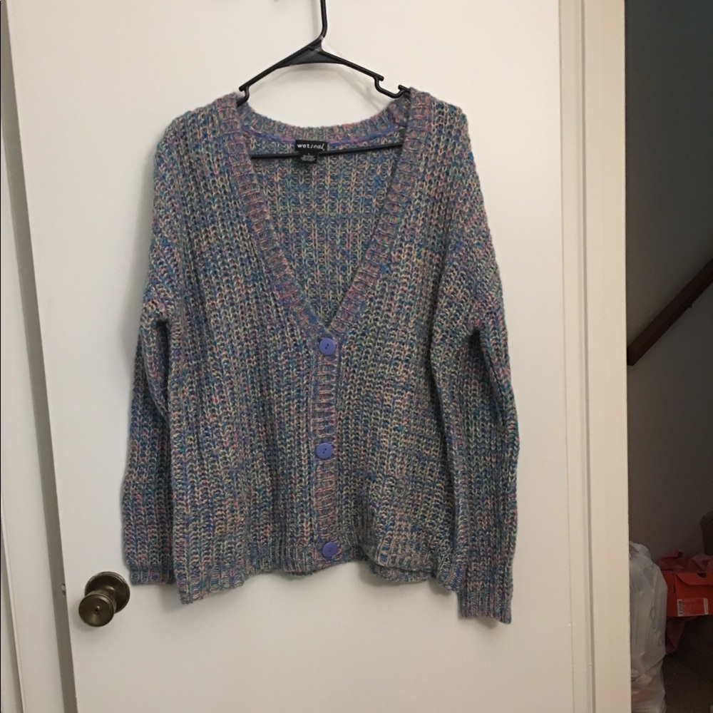 Adorable, Multi-colored, Cardigan!