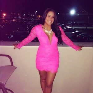 Love Culture pink lace dress