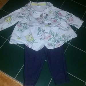 Baby girl jacket & jeans