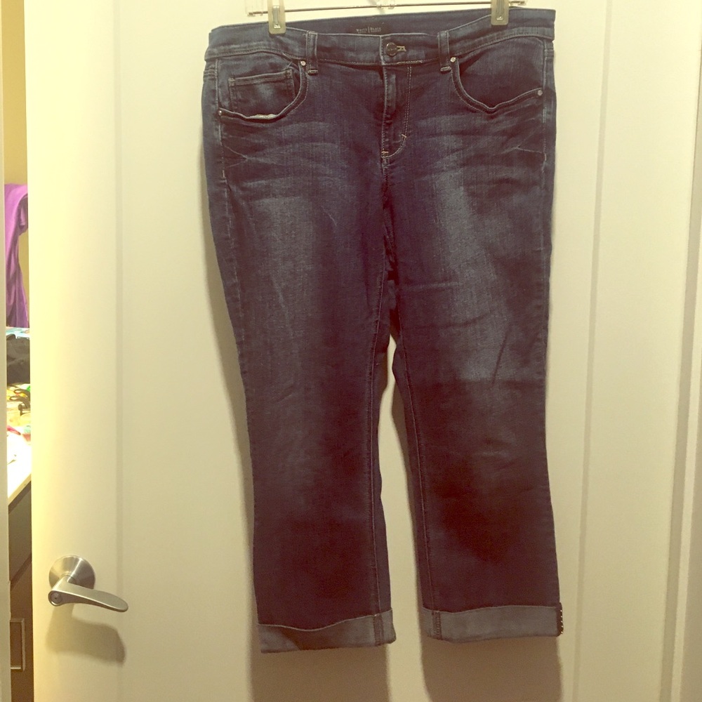 WHBM light wash Capri