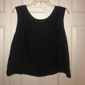 RVCA black sleeveless blouse