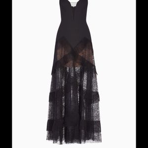 BCBG lace gown