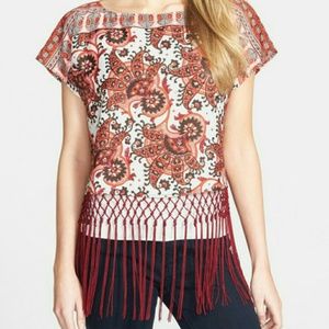 NWOT Michael Kors fringe festival blouse