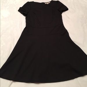 Black fit and flare dress