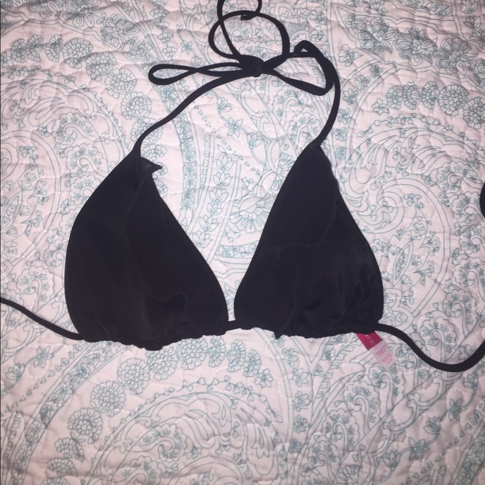 VS flowy black bikini top