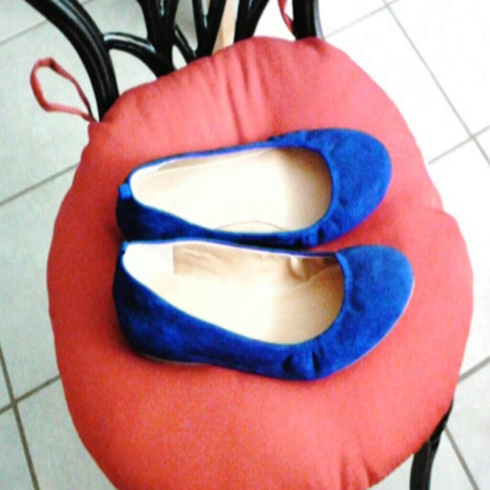 J. Crew Cece ballerina flats royal blue! 8 final$