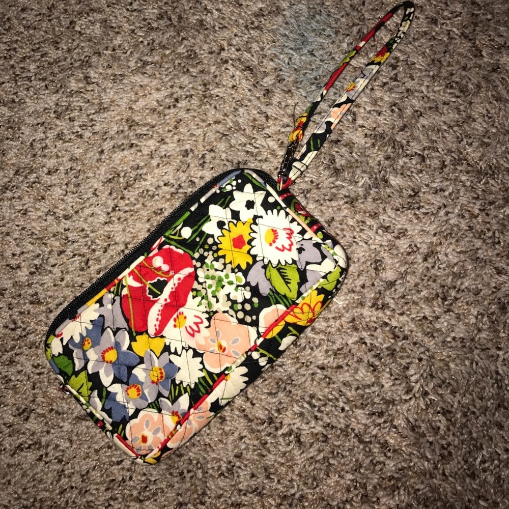 Vera Bradley Navy Floral wristlet