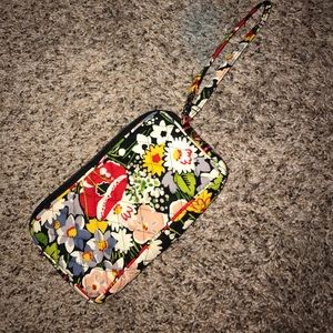 Vera Bradley Navy Floral wristlet