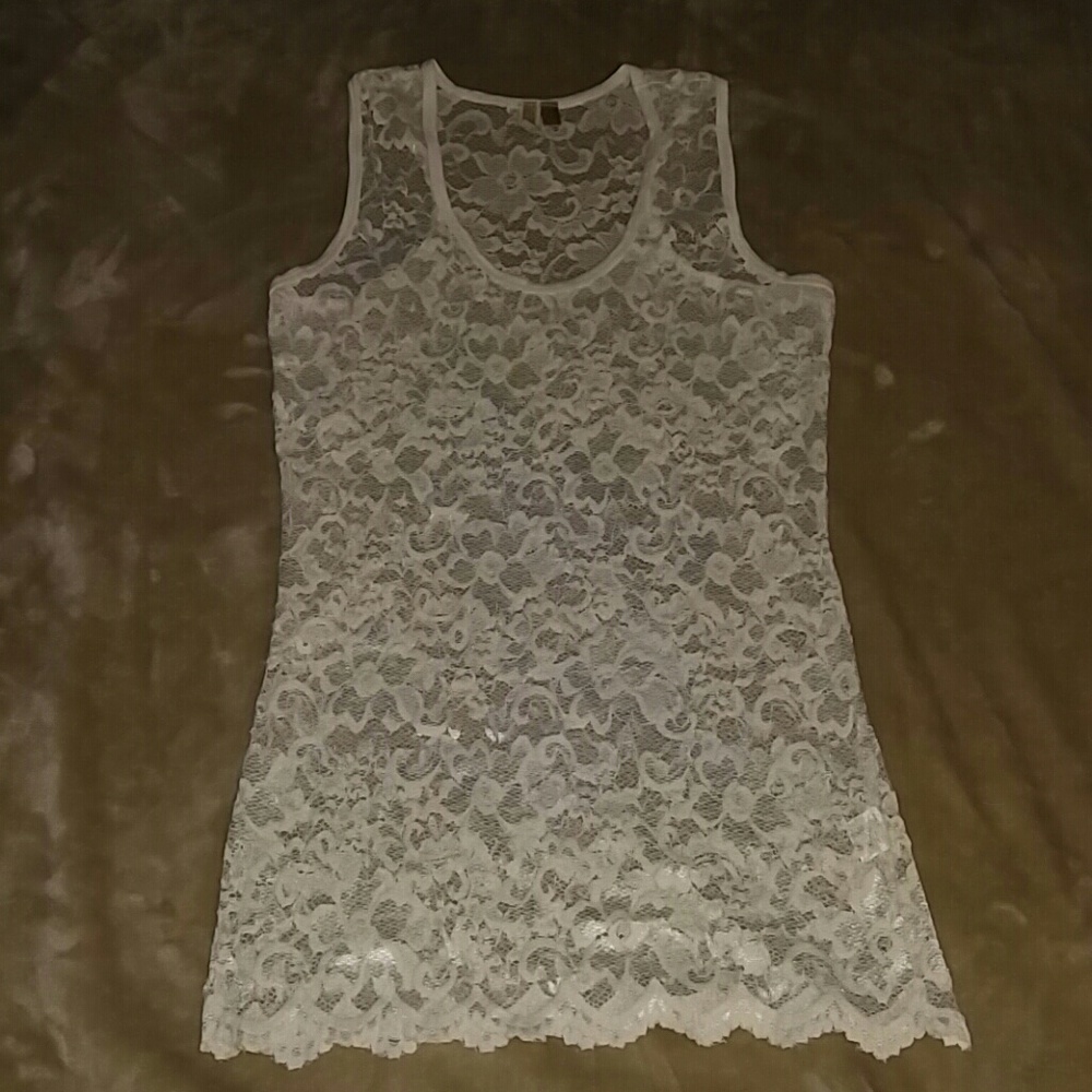 Lace tank top