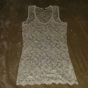 Lace tank top