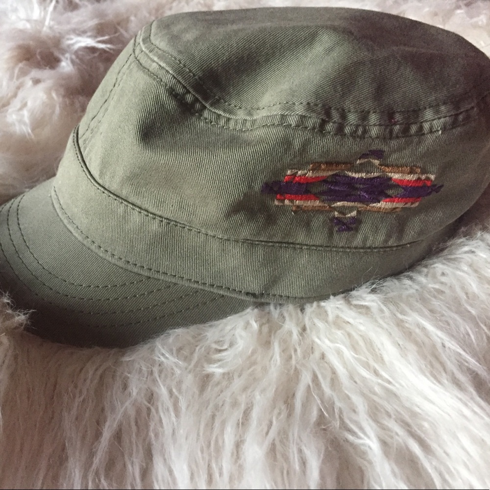 Embroidered army hat