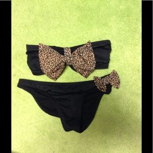 Leopard bow bikini