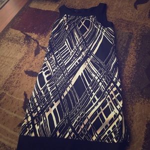 Black and white classic dress