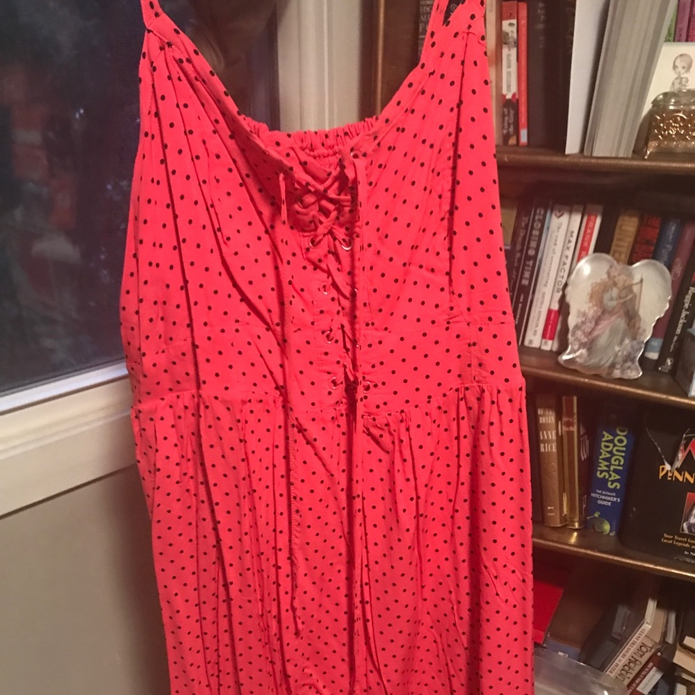 Torrid Pink polka dot summer dress