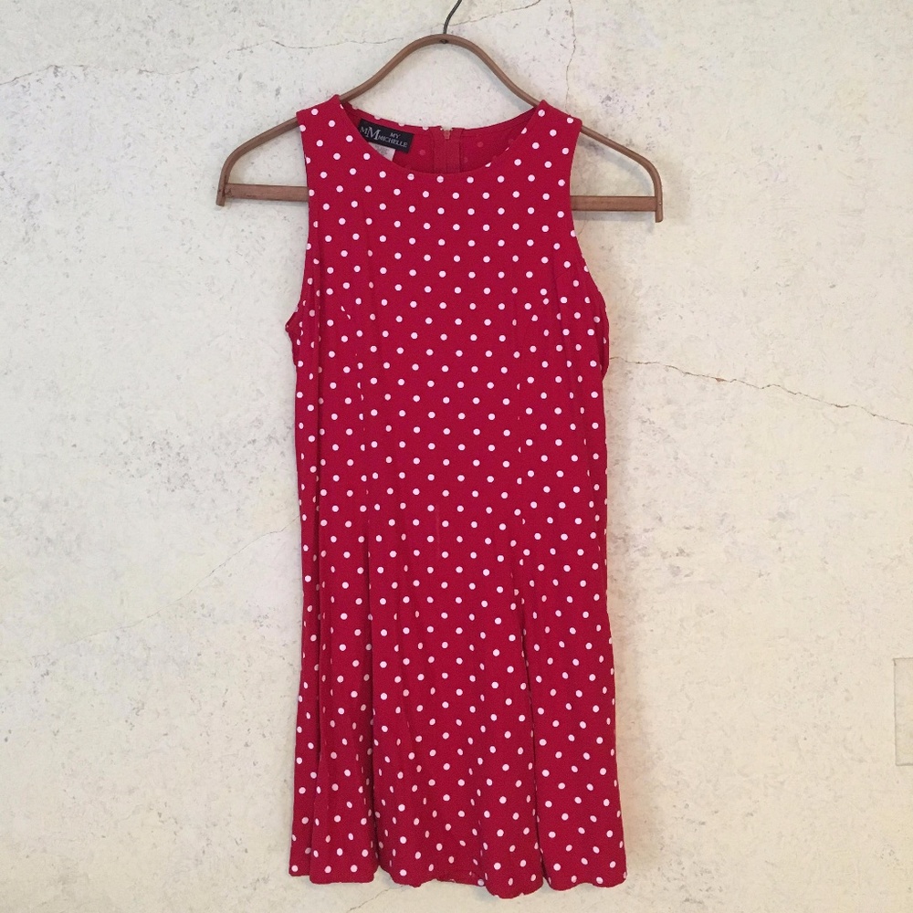 My Michelle red/white polka dot dress