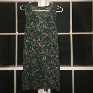 American Eagle lace up floral dress