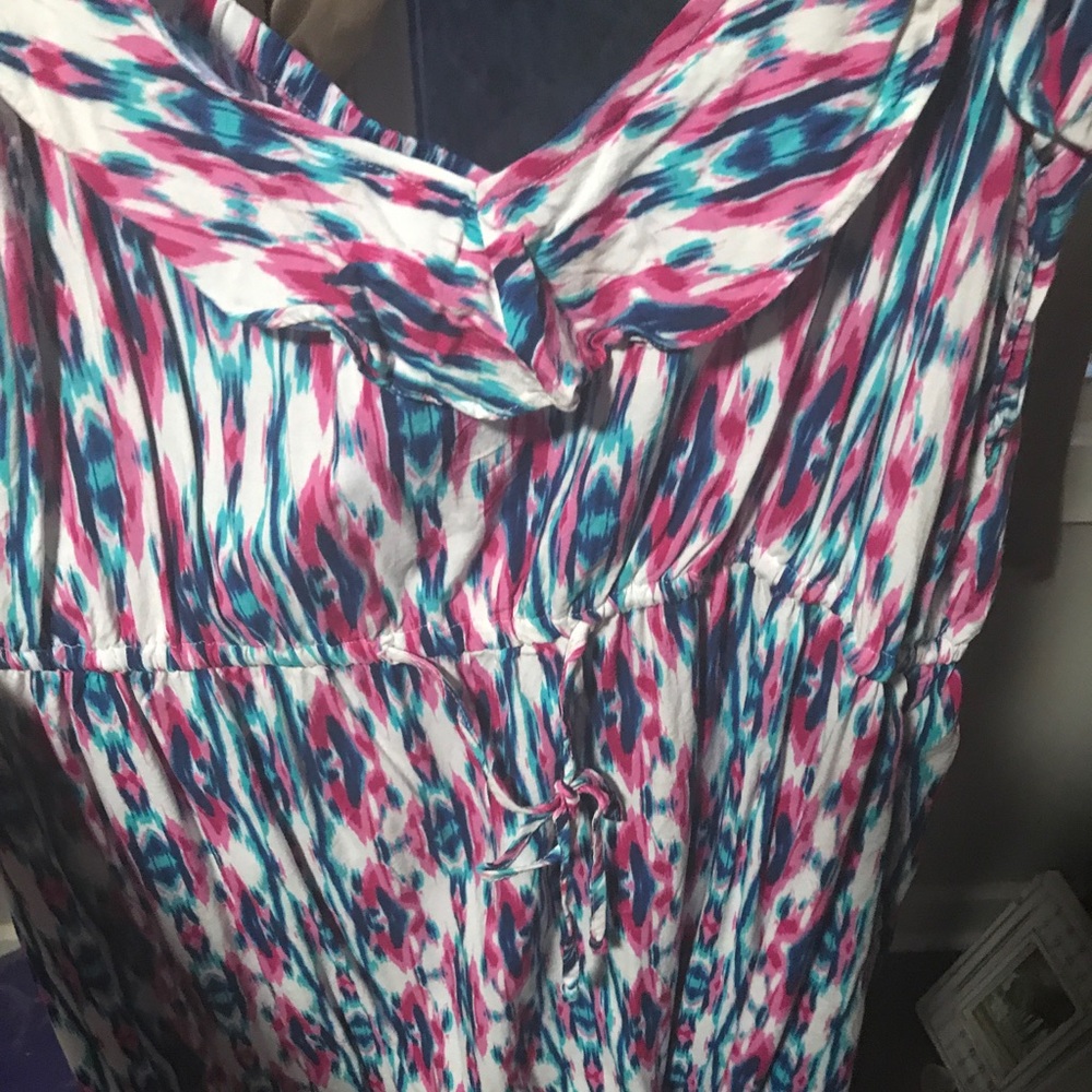 Torrid Plus sized watercolor summer dress