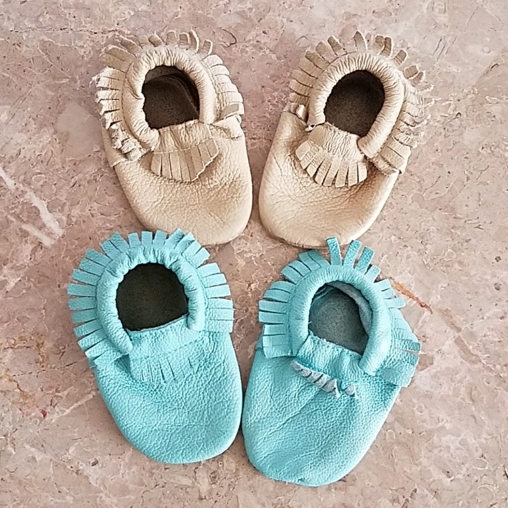 Leather moccasins