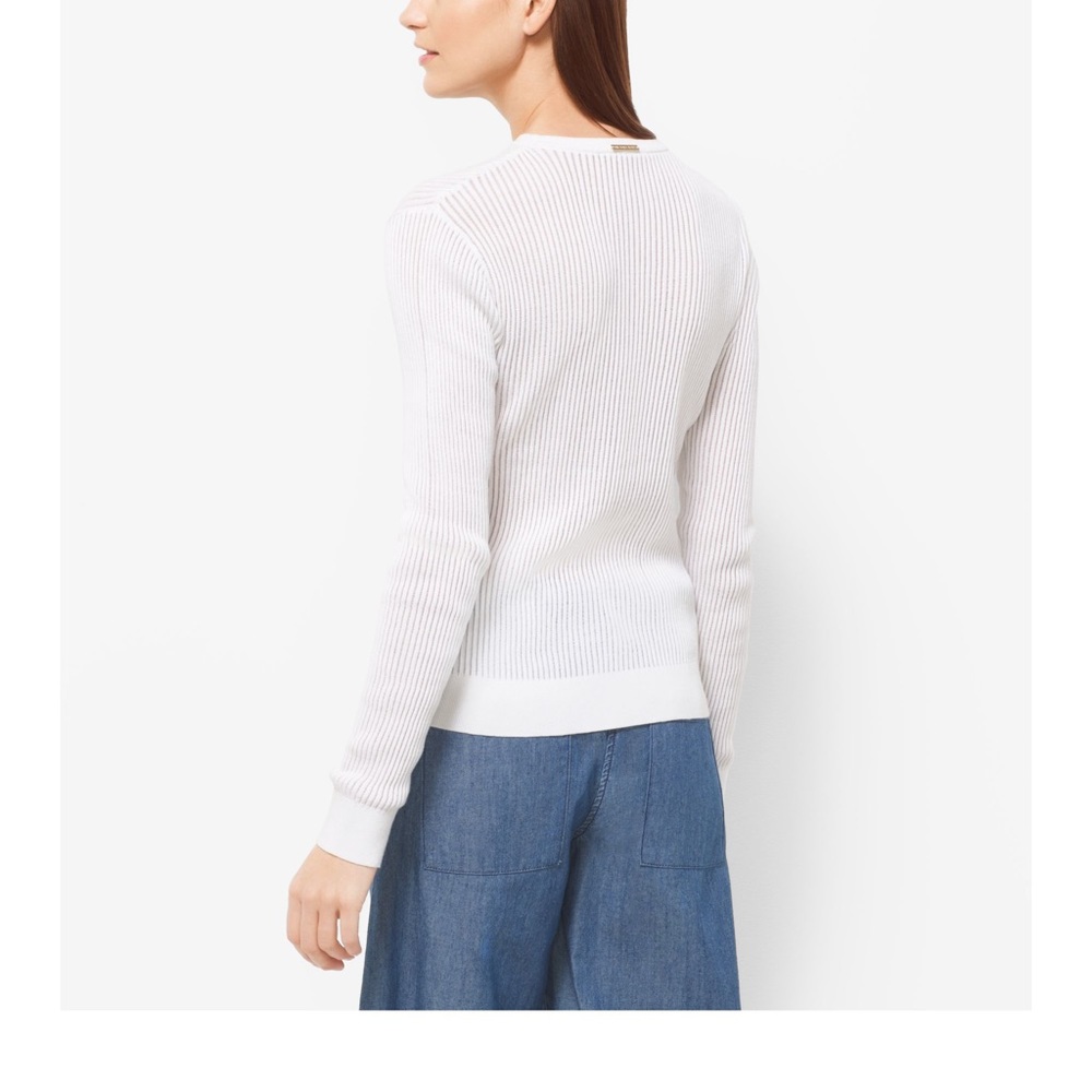 Michael KORS white cotton/silk top