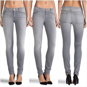 7 For All Mankind Skinny Jeans in Spring Grey