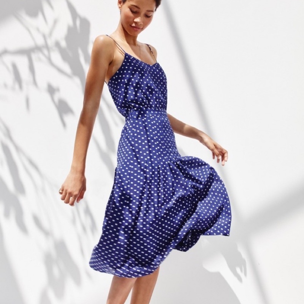 Gorgeous J Crew tie strap dress with pockets!