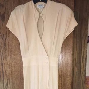 Vintage Light Caramel wrap dress M/L