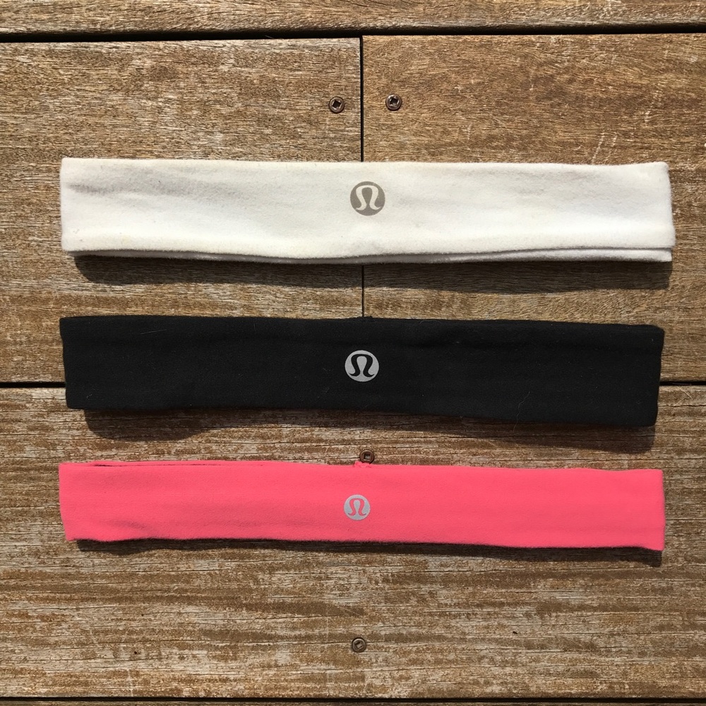 3 Lululemon Athletica headbands