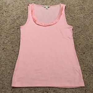 Banana Republic satin trim tank