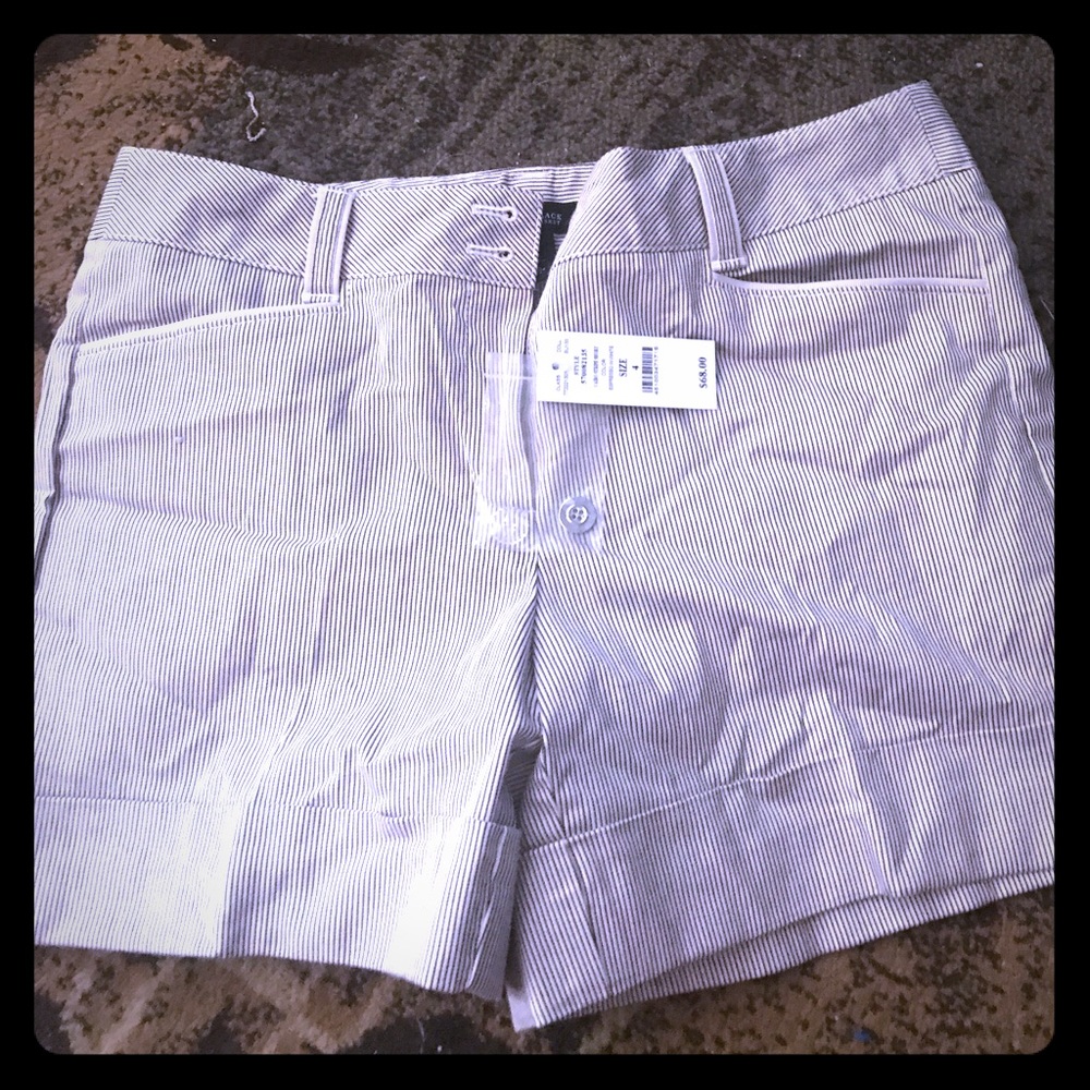 WHBM NWT pinstriped shorts
