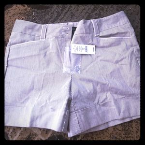 WHBM NWT pinstriped shorts