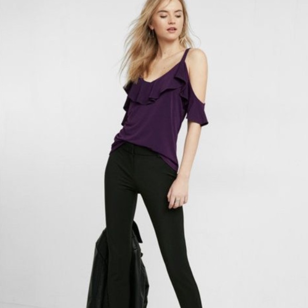 Express Shoulder Cut Off Top