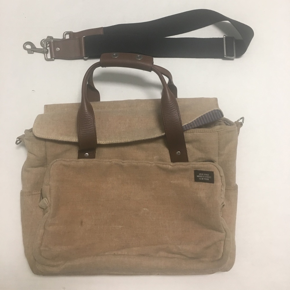 Jack Spade Men's Canvas Messenger shoulder Bag NY
