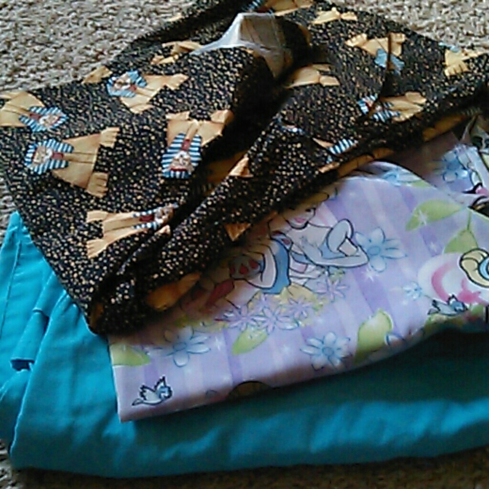 Scrub tops and 1 bottom
