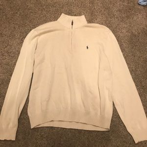Cream polo sweater