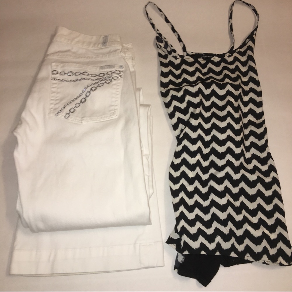 7FAM Dojo Crystal Chain Pocket in White 24x33