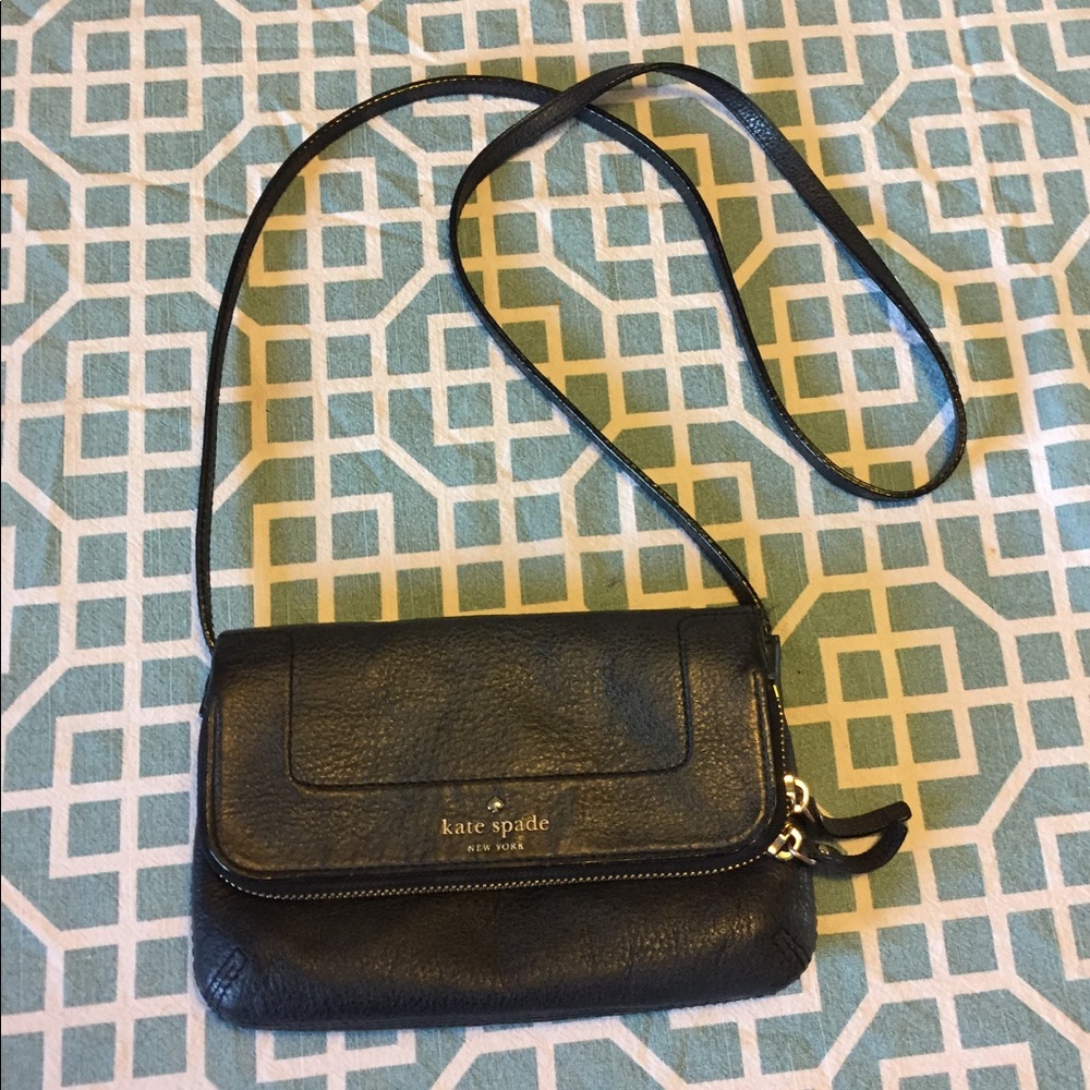 Black Kate Spade crossbody bag