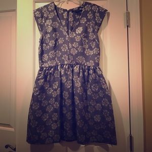 French Connection floral retro mini dress