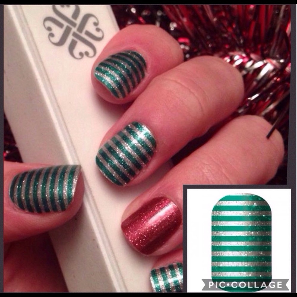 Jamberry nail wraps peppermint stripe