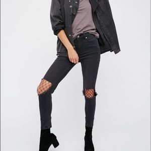 Free People High Rise Busted Skinny