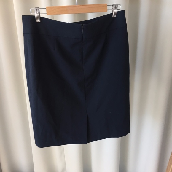 Navy Suit Skirt - Picture 4 of 7