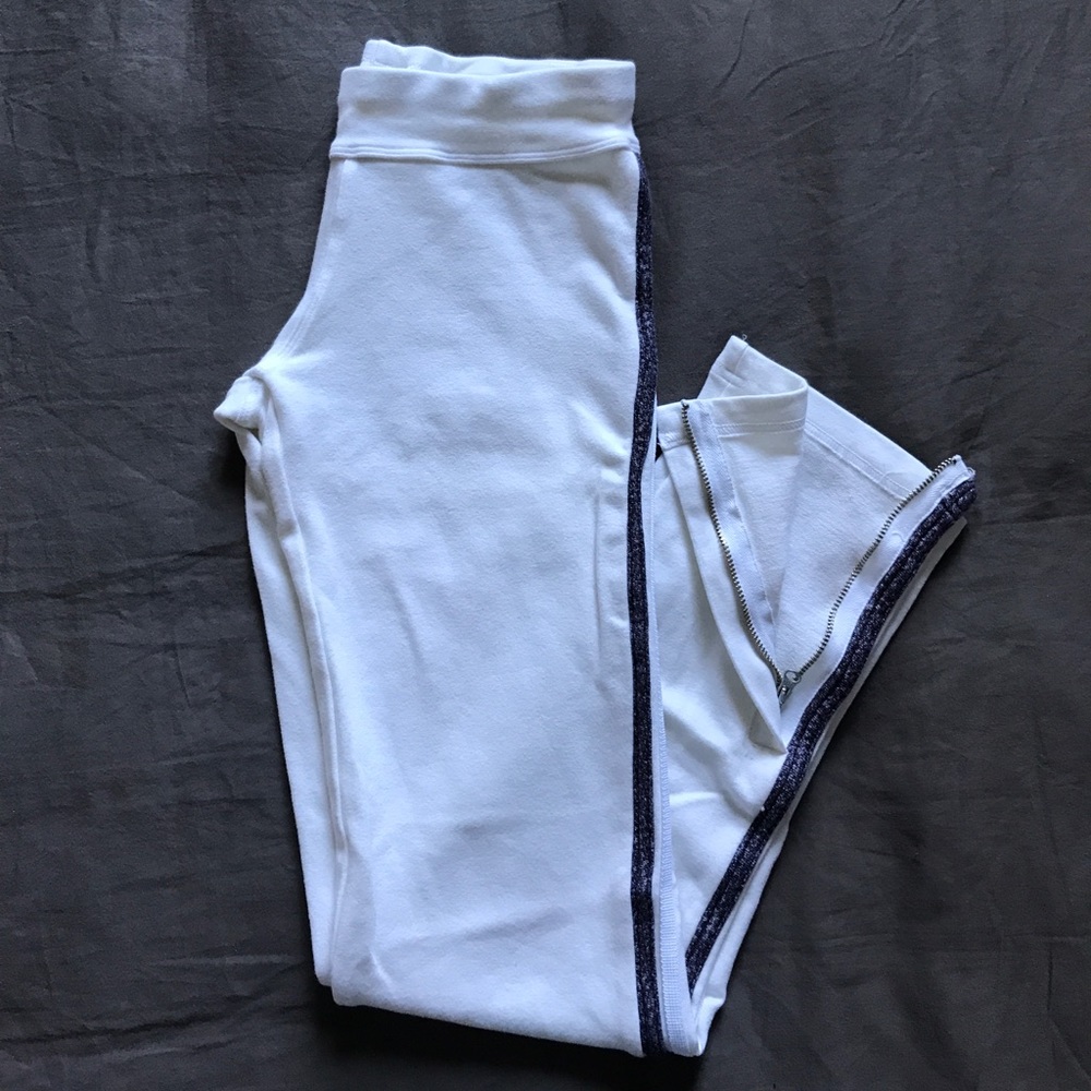 White Hard Tail Pants