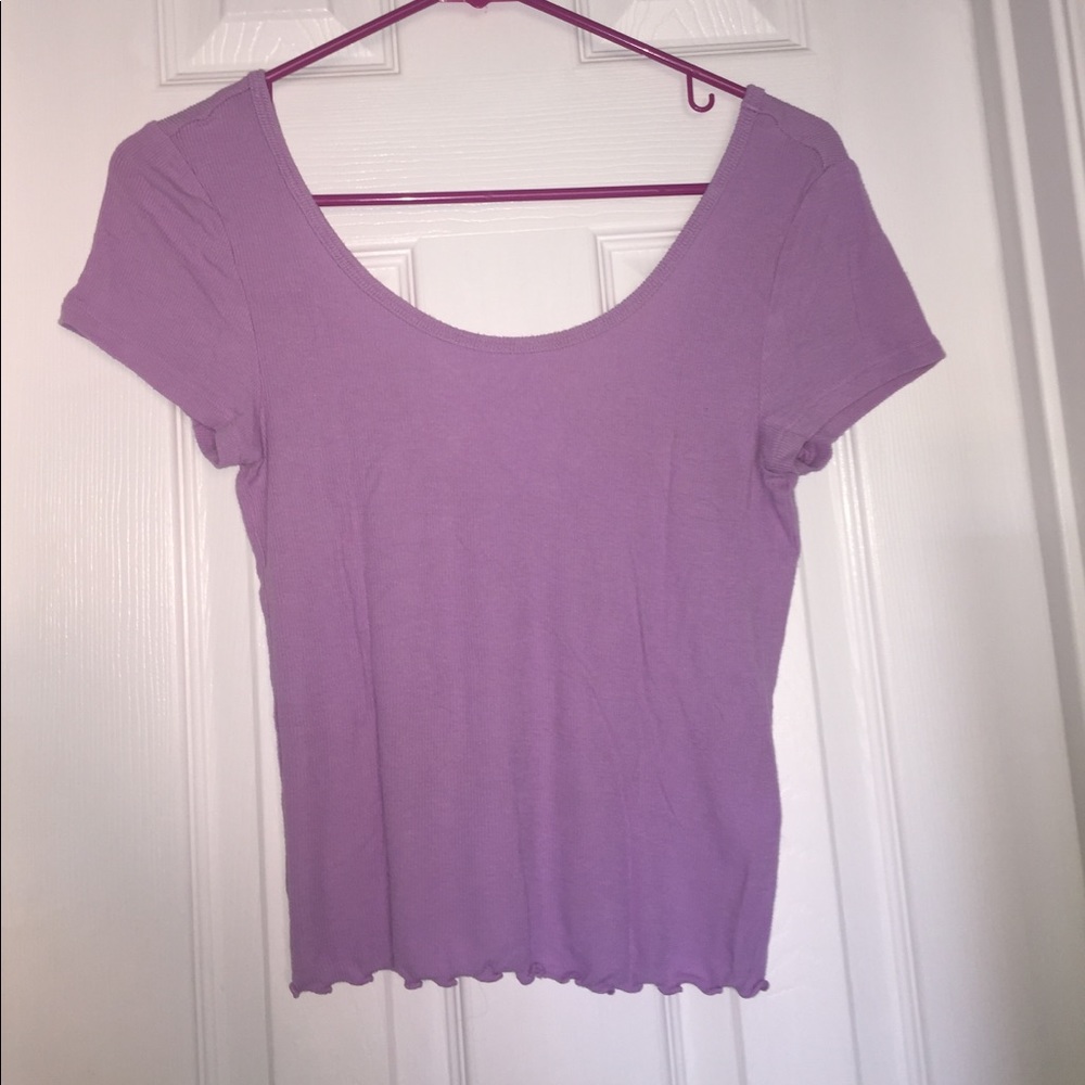 Lilac purple crop top