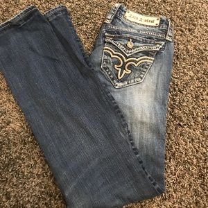 Rock Revival Emma Straight leg Dark Wash Jeans