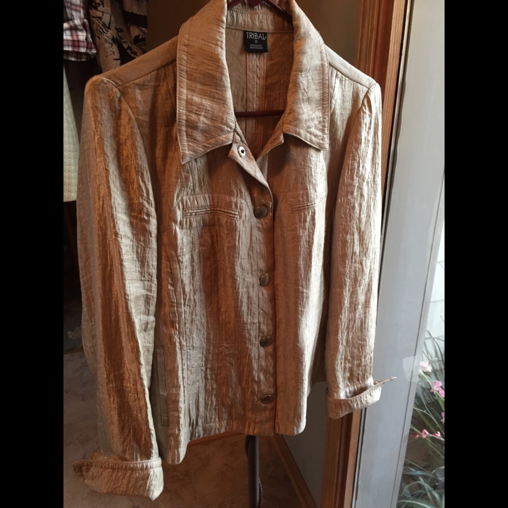 Metallic jacket size 10