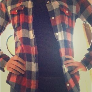 Red white and blue flannel