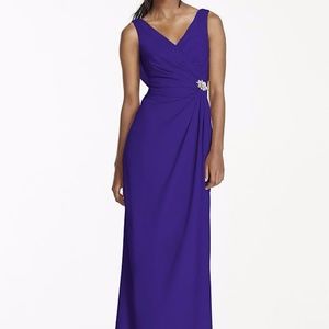 David's Bridal bridesmaid dress in Regency